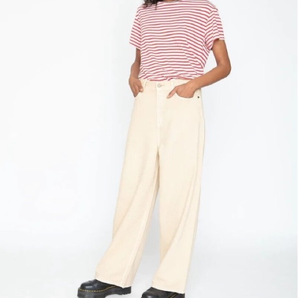Free People x Sandrine Rose Virgin Label Cargo Pants in Sunflower, Size 28, NWT - Picture 2 of 10